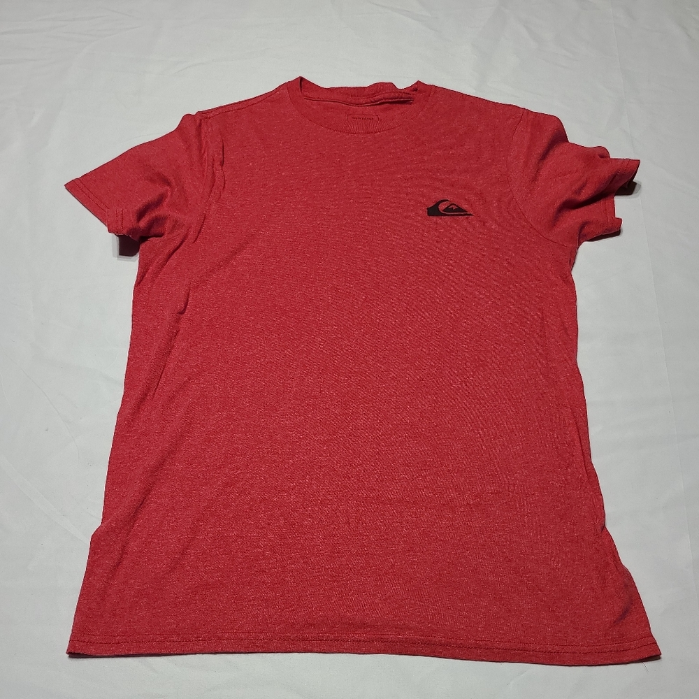 Quiksilver Mens Heather Red Cotton/poly T-Shirt Size S Premium Fit